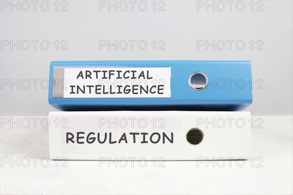 L Files with the words artificial intelligence and regulation, AI technology in competition with