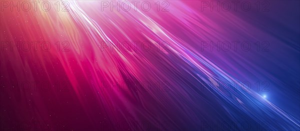 Abstract image with glowing lines in pink, purple, and blue creating an ethereal effect, AI