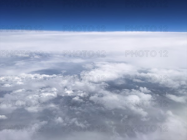 Aerial view View from high altitude 35000 feet around 10700 metres 11 kilometres from above to the