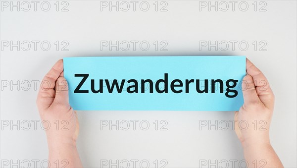 Immigration is standing in german language on the paper, new naturalization reform for immigrants
