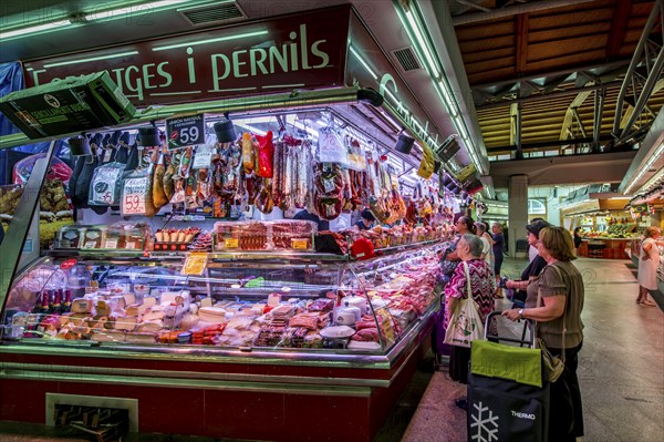 Der Mercat de Santa Caterina (Santa-Caterina-Markt), Barcelona, Spanien