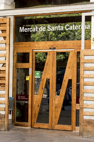Der Mercat de Santa Caterina (Santa-Caterina-Markt), Barcelona, Spanien