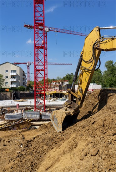Construction site of the Rübogen housing project in Essen-Rüttenscheid, where 100 condominiums are