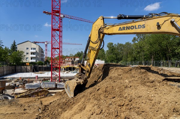 Construction site of the Rübogen housing project in Essen-Rüttenscheid, where 100 condominiums are