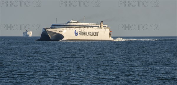 The Bornholm Line catamaran ferry Express 1, that operates the Baltic Sea between Rönne on