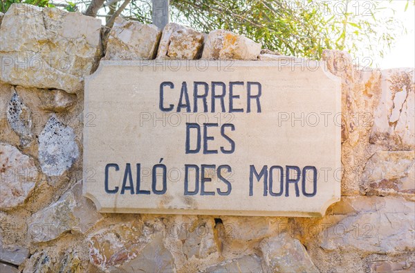 Carrer des Calo des Moro Sign, Majorca