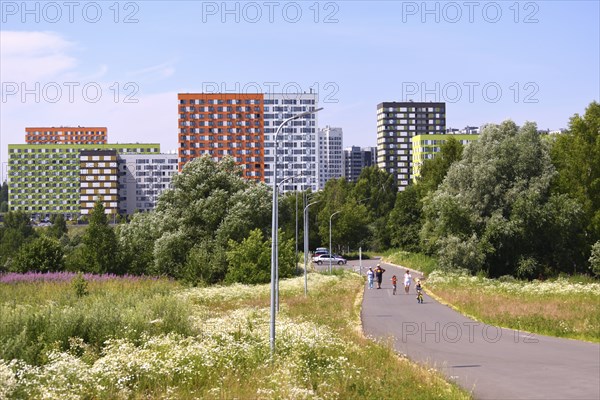 Moscow, Russia, July 11 .2022. Zelenograd is an eco-friendly district of capital in the north-west,
