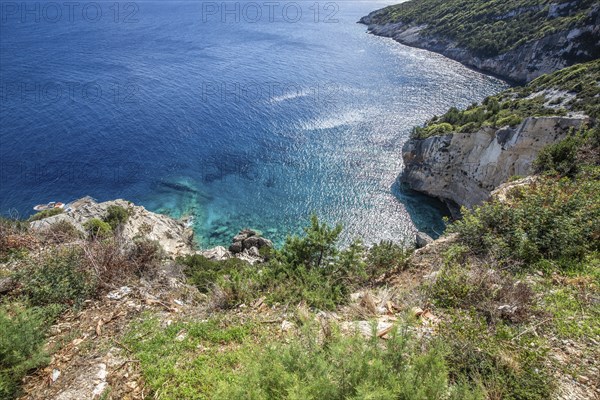 Great typical Greek landscape, Mediterranean nature of Greece. Landscape shot during the day on