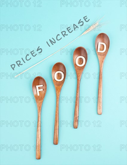 Food prices increase, financial crisis and shortages, supply chain problems, inflation causes high