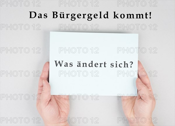The german words for citizen money comes, what is changing are standing on a paper, new financial