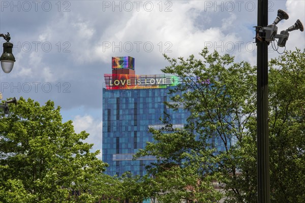 Detroit, Michigan USA, 9 June 2024, Gay, lesbian, bisexual, and transgender activists and their