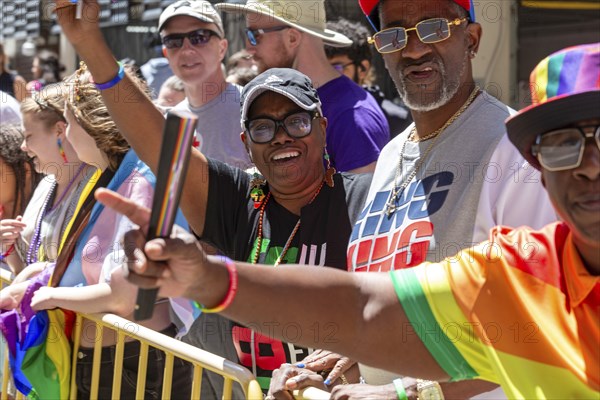 Detroit, Michigan USA, 9 June 2024, Gay, lesbian, bisexual, and transgender activists and their