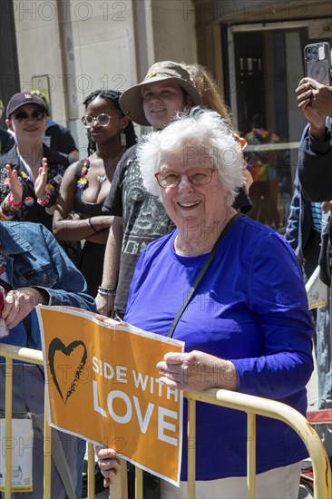 Detroit, Michigan USA, 9 June 2024, Gay, lesbian, bisexual, and transgender activists and their