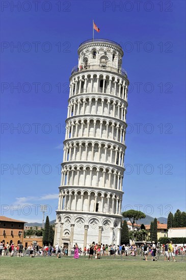 UNESCO World Heritage Site, Pisa, Tuscany, Italy, Europe, The Leaning Tower of Pisa, a famous
