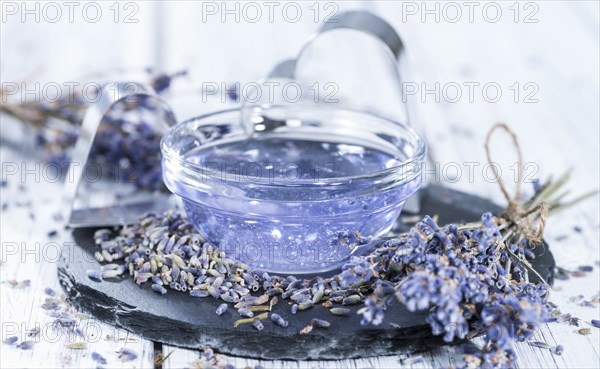 Homemade Lavender Bath Additive made out of lavender oil