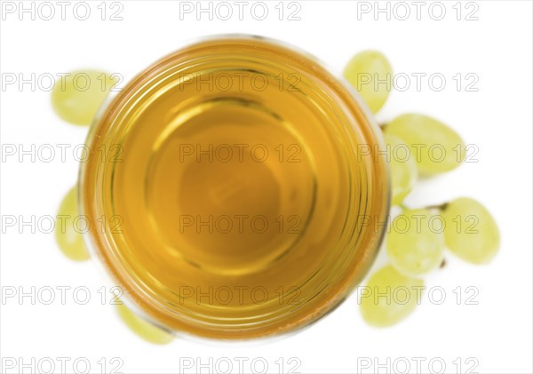 Some Grape Juice isolated on white (selective focus)