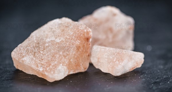 Pink himalayan Salt (selective focus) asdetailed close-up shot