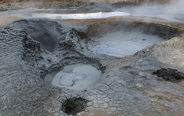 Hverir Geothermal Area in the northern part of Iceland (near Myvatn)