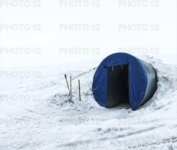 The Langjokull Glacier in western Iceland during summertime