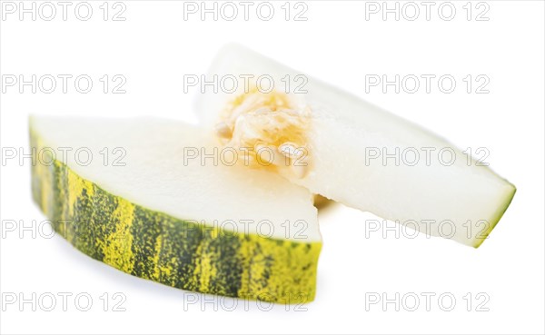 Futuro Melons isolated on white background (selective focus, close-up shot)