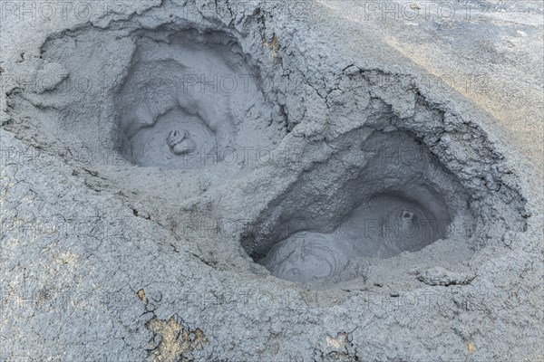 Hverir Geothermal Area (in the northern port of Iceland) during summertime