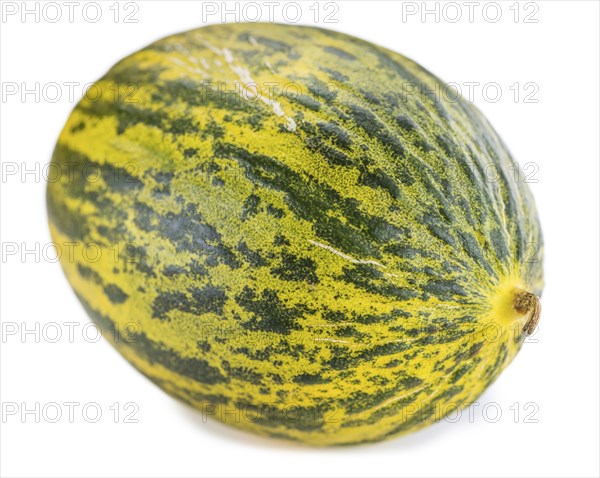 Portion of Futuro Melons (as close-up shot) isolated on white background