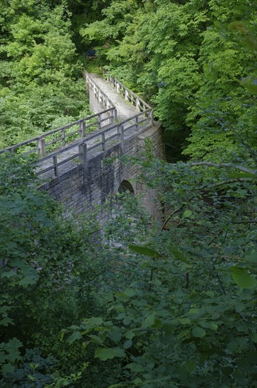 Teuchelsbrücke, Equaduct, Historical, Stone bridge, Stone, Bridge, Wettbachschlucht,