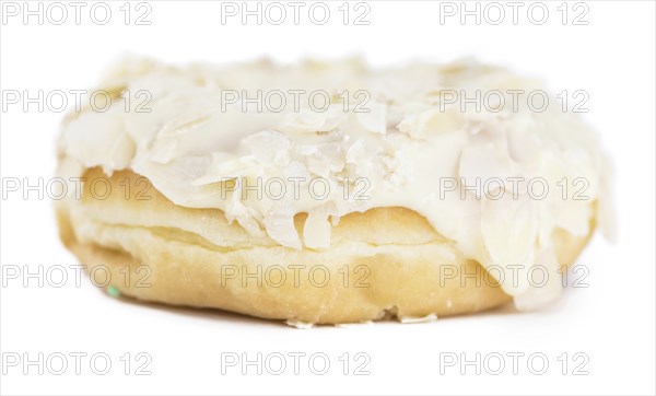 Donuts isolated on white background with a soft shadow (close-up shot)