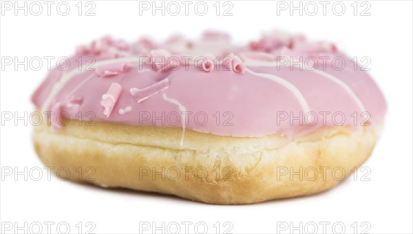 Donuts isolated on white background with a soft shadow (close-up shot)