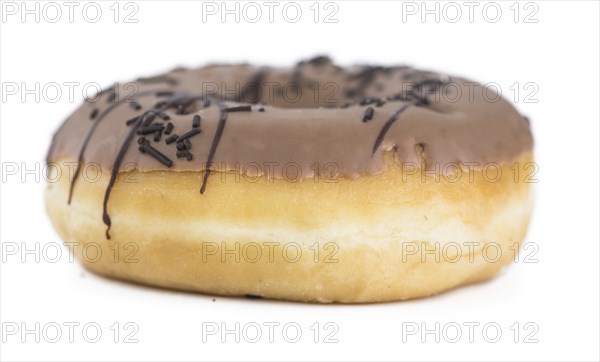 Donuts isolated on white background with a soft shadow (close-up shot)