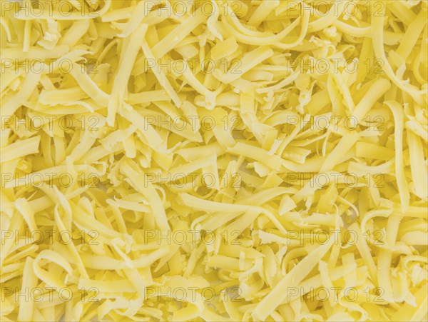 Fresh made Grated Cheese as detailed close-up shot