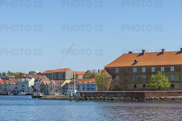 Sonderborg, Als, town of Sonderburg, brick building of Sonderburg Castle, Museum of Cultural