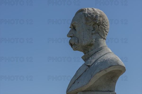 Dybbol, Düppel, Memorial to the German-Danish War of 1864, Bust on the side, King Christian IX,
