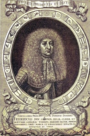 Duke Friedrich I of Saxe-Gotha-Altenburg, 15 July 1646, 2 August 1691, was a sovereign in Thuringia
