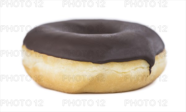 Some fresh made Donuts isolated on white background (close-up shot)