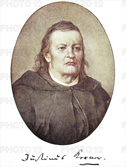 Justinus Andreas Christian Kerner, from 1850 von Kerner, 18 September 1786, 21 February 1862, was a