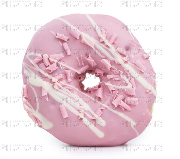 Donuts isolated on white background (selective focus, close-up shot)