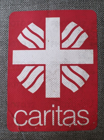 Logo Caritas, Vintage, North Rhine-Westphalia, Germany, Europe