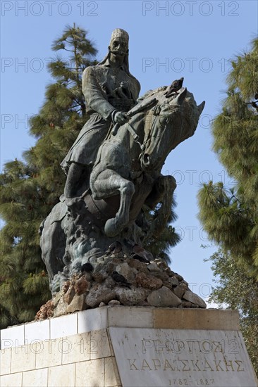 Equestrian statue of Giorgios Karaiskakis, General in the Greek War of Independence, Piraeus,