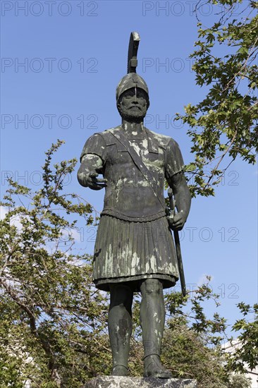 Statue of Themistocles, Athenian general and statesman in the 5th century BC, Piraeus, Athens,