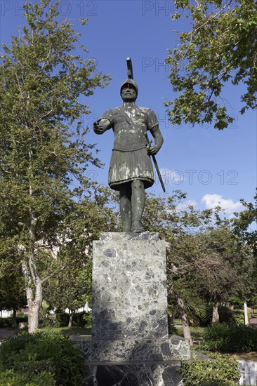 Statue of Themistocles, Athenian general and statesman in the 5th century BC, Piraeus, Athens,
