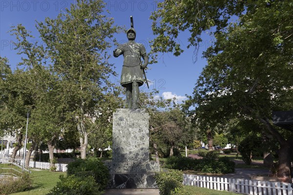 Statue of Themistocles, Athenian general and statesman in the 5th century BC, Piraeus, Athens,