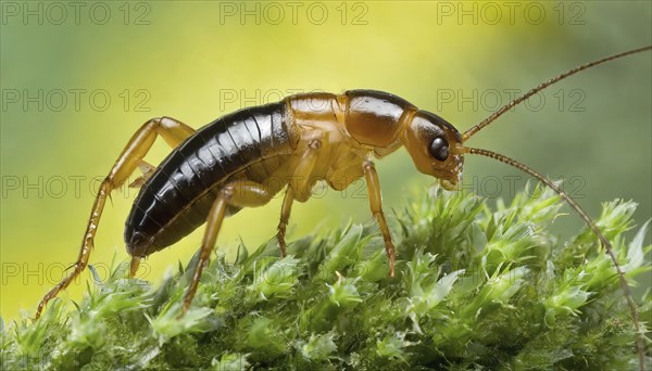 Animal, insect, close-up of a Forficula auricularia, AI generated, AI generated