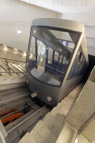 Lycabettus funicular railway at the top station, Lykavittos, Athens, Greece, Europe