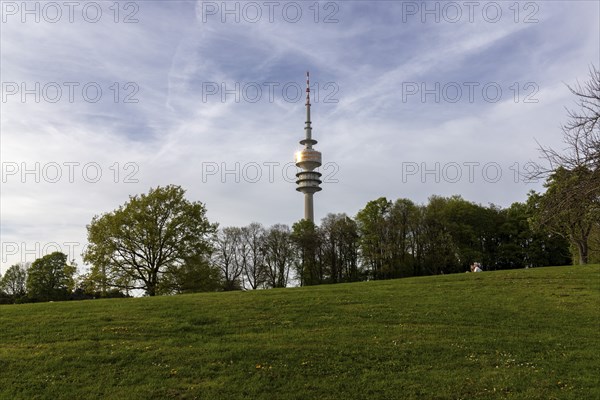 Olympic Tower, Olympic Park, Munich, Bavaria, Germany, Europe