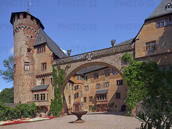 Fürstenau Castle, built from the 14th century, Michelstadt-Steinbach, Odenwaldkreis, Hesse,