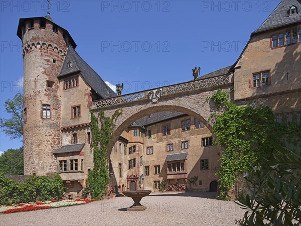 Fürstenau Castle, built from the 14th century, Michelstadt-Steinbach, Odenwaldkreis, Hesse,