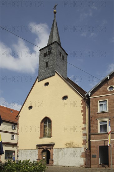 St James' Church built in the 15th century, Karlstadt, Bavaria, Germany, Europe
