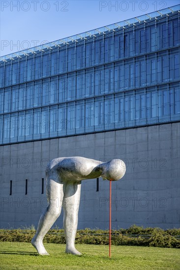 Hose Werner statue in front of the State Museum of Egyptian Art, Kunstareal Munich, Munich,