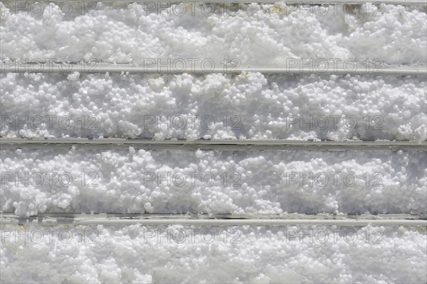 Background of isowall cladding on a building site. Isowall is made of polystyrene sandwiched